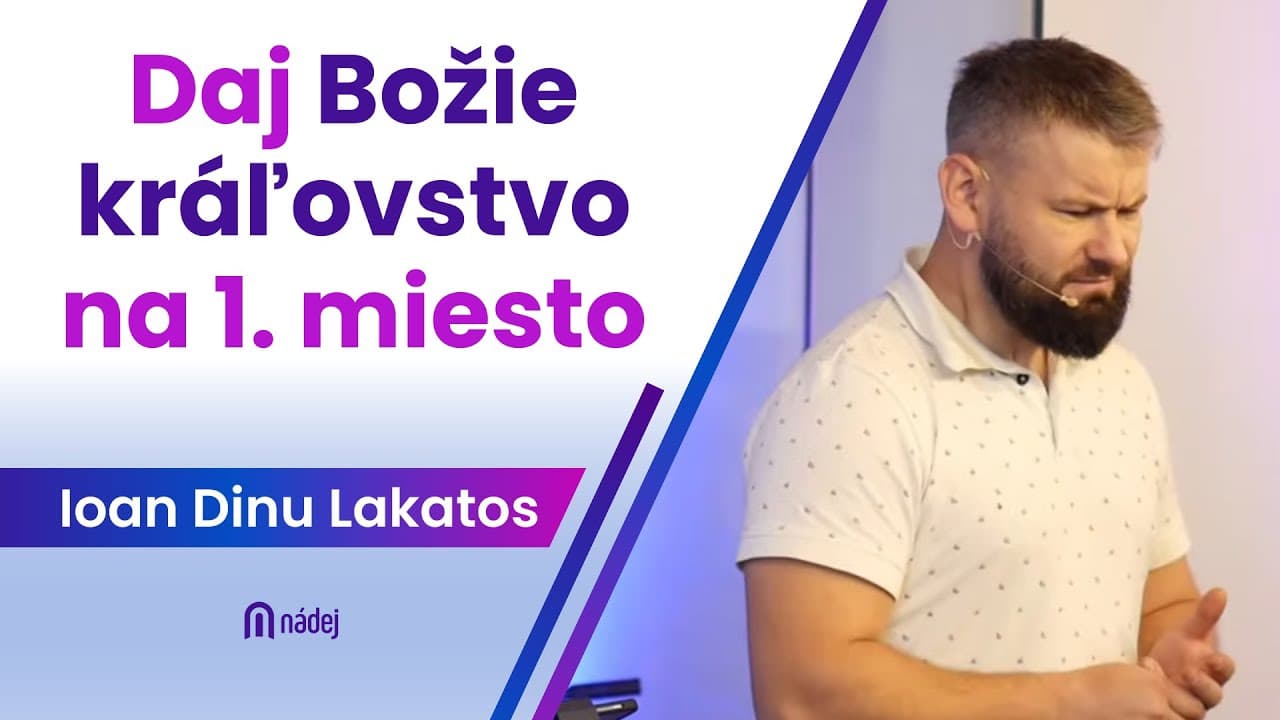 Daj Božie kráľovstvo na 1. miesto